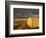 Landscape and Hay Roll in Alberta, Canada-Walter Bibikow-Framed Photographic Print