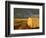 Landscape and Hay Roll in Alberta, Canada-Walter Bibikow-Framed Photographic Print