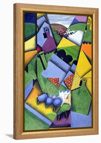 Landscape and Houses at Ceret, 1913-Juan Gris-Framed Premier Image Canvas