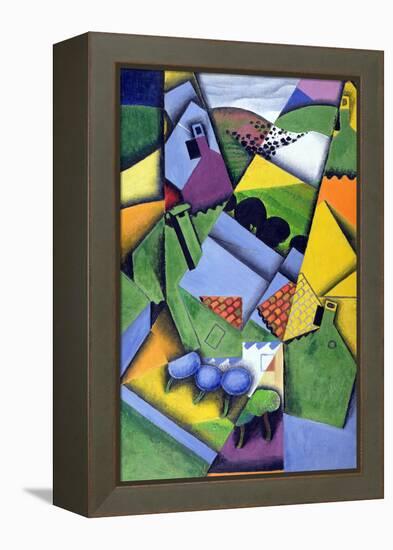 Landscape and Houses at Ceret, 1913-Juan Gris-Framed Premier Image Canvas