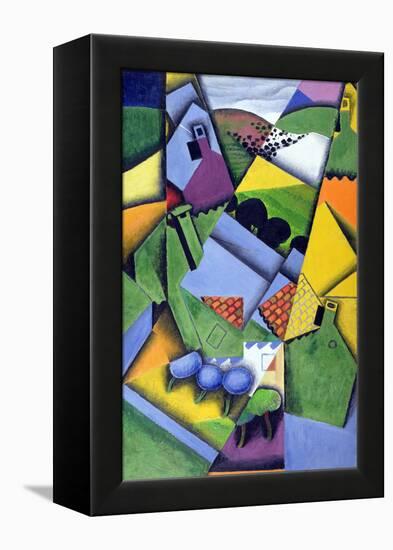 Landscape and Houses at Ceret, 1913-Juan Gris-Framed Premier Image Canvas