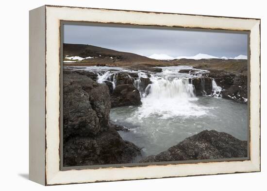 Landscape and Watefall, Iceland, Polar Regions-Michael-Framed Premier Image Canvas