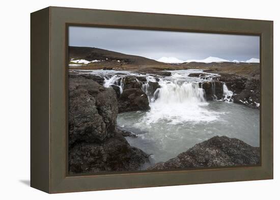 Landscape and Watefall, Iceland, Polar Regions-Michael-Framed Premier Image Canvas