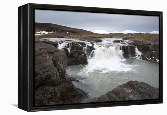 Landscape and Watefall, Iceland, Polar Regions-Michael-Framed Premier Image Canvas