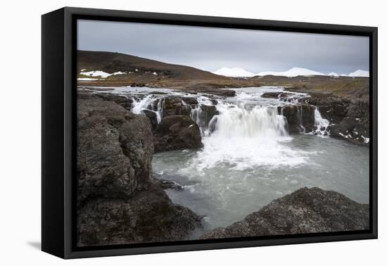 Landscape and Watefall, Iceland, Polar Regions-Michael-Framed Premier Image Canvas