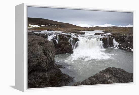 Landscape and Watefall, Iceland, Polar Regions-Michael-Framed Premier Image Canvas