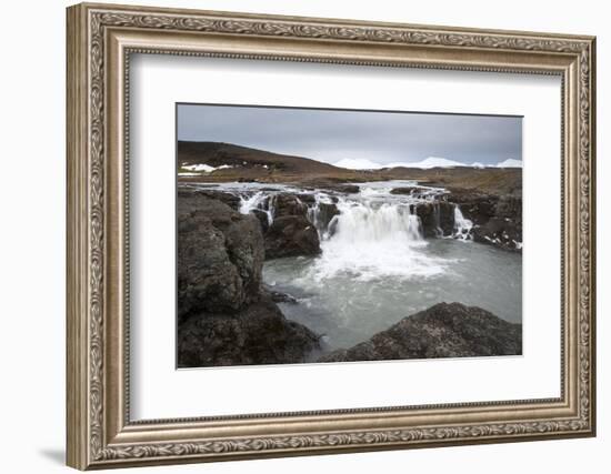 Landscape and Watefall, Iceland, Polar Regions-Michael-Framed Photographic Print