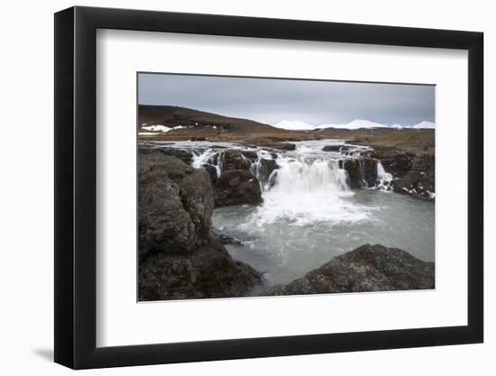 Landscape and Watefall, Iceland, Polar Regions-Michael-Framed Photographic Print