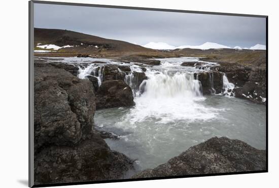 Landscape and Watefall, Iceland, Polar Regions-Michael-Mounted Photographic Print