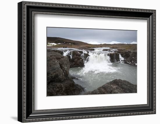 Landscape and Watefall, Iceland, Polar Regions-Michael-Framed Photographic Print