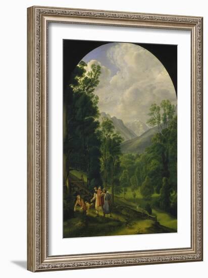 Landscape around Berchtesgaden, 1817-Ferdinand Olivier-Framed Giclee Print