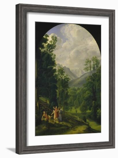 Landscape around Berchtesgaden, 1817-Ferdinand Olivier-Framed Giclee Print