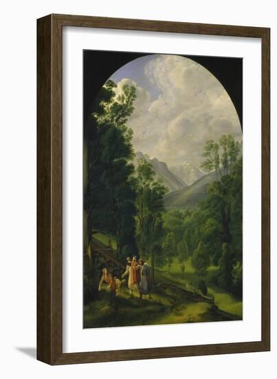 Landscape around Berchtesgaden, 1817-Ferdinand Olivier-Framed Giclee Print