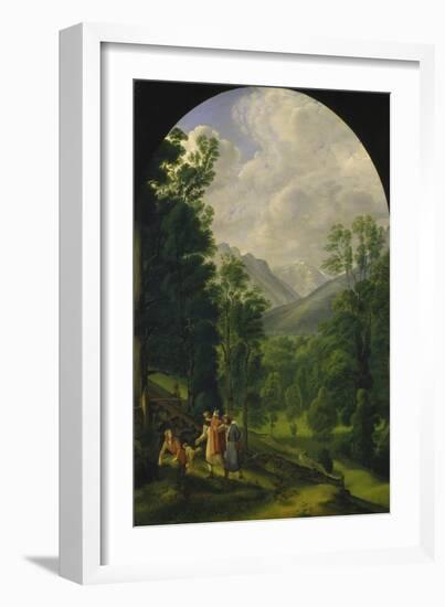 Landscape around Berchtesgaden, 1817-Ferdinand Olivier-Framed Giclee Print