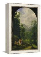 Landscape around Berchtesgaden, 1817-Ferdinand Olivier-Framed Premier Image Canvas