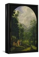 Landscape around Berchtesgaden, 1817-Ferdinand Olivier-Framed Premier Image Canvas