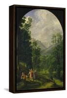 Landscape around Berchtesgaden, 1817-Ferdinand Olivier-Framed Premier Image Canvas