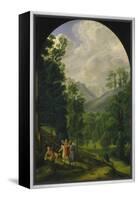 Landscape around Berchtesgaden, 1817-Ferdinand Olivier-Framed Premier Image Canvas