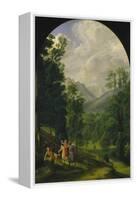 Landscape around Berchtesgaden, 1817-Ferdinand Olivier-Framed Premier Image Canvas