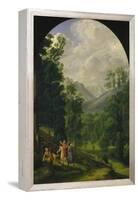 Landscape around Berchtesgaden, 1817-Ferdinand Olivier-Framed Premier Image Canvas