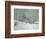 Landscape Around Honfleur, Snow, circa 1867-Claude Monet-Framed Giclee Print