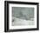 Landscape Around Honfleur, Snow, circa 1867-Claude Monet-Framed Giclee Print