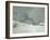 Landscape Around Honfleur, Snow, circa 1867-Claude Monet-Framed Giclee Print