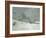 Landscape Around Honfleur, Snow, circa 1867-Claude Monet-Framed Giclee Print