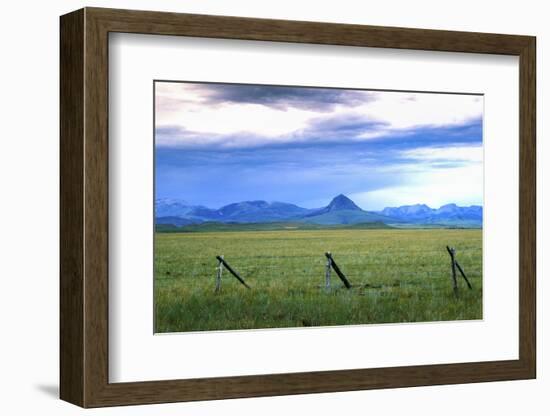 Landscape around the Rocky Mountains, Blackfeet Reservation, Montana-Angel Wynn-Framed Photographic Print