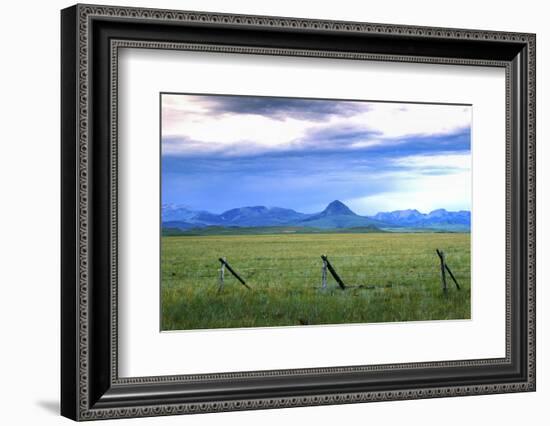 Landscape around the Rocky Mountains, Blackfeet Reservation, Montana-Angel Wynn-Framed Photographic Print