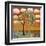 Landscape Art Tree Patterned Tangerine Tango Sky-Blenda Tyvoll-Framed Art Print