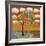 Landscape Art Tree Patterned Tangerine Tango Sky-Blenda Tyvoll-Framed Art Print