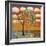 Landscape Art Tree Patterned Tangerine Tango Sky-Blenda Tyvoll-Framed Art Print