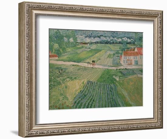 Landscape at Auvers after the Rain, c.1890-Vincent van Gogh-Framed Giclee Print