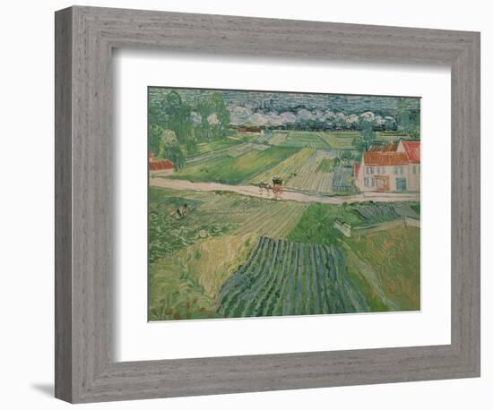 Landscape at Auvers after the Rain, c.1890-Vincent van Gogh-Framed Giclee Print