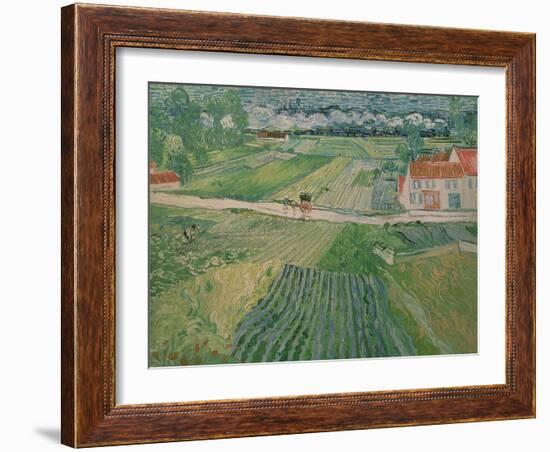 Landscape at Auvers after the Rain, c.1890-Vincent van Gogh-Framed Giclee Print