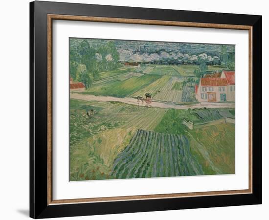 Landscape at Auvers after the Rain, c.1890-Vincent van Gogh-Framed Giclee Print