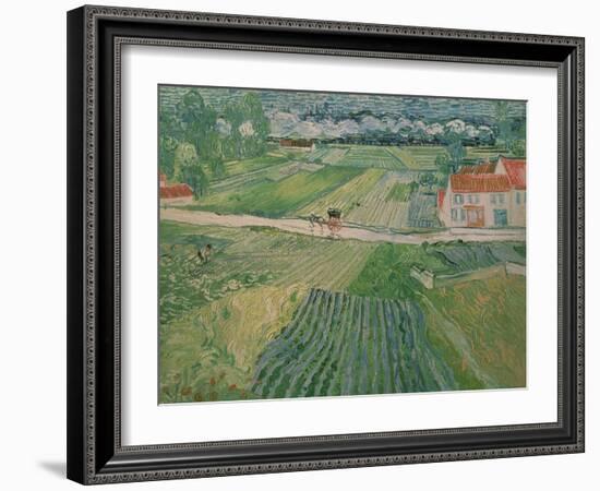 Landscape at Auvers after the Rain, c.1890-Vincent van Gogh-Framed Giclee Print