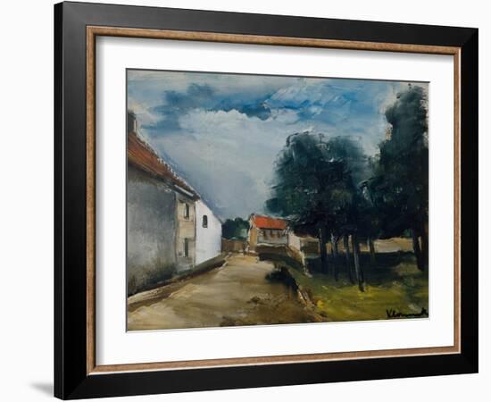 Landscape at Auvers-Maurice de Vlaminck-Framed Giclee Print