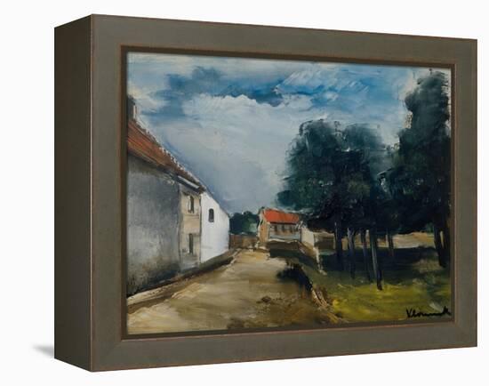 Landscape at Auvers-Maurice de Vlaminck-Framed Premier Image Canvas
