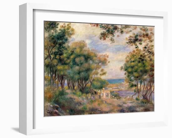 Landscape at Beaulieu, 1899-Pierre-Auguste Renoir-Framed Giclee Print