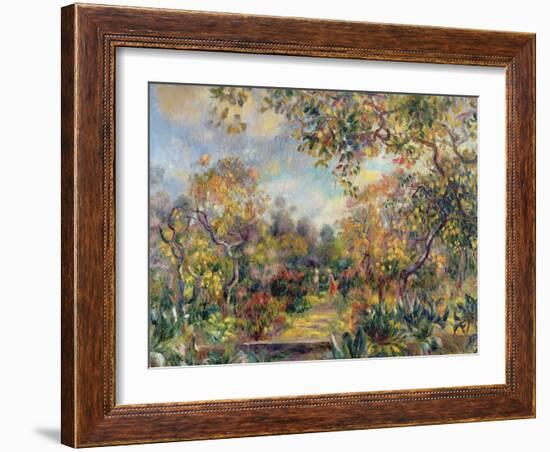 Landscape at Beaulieu, c.1893-Pierre-Auguste Renoir-Framed Giclee Print