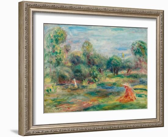 Landscape at Cagnes, C. 1907-1908-Pierre-Auguste Renoir-Framed Giclee Print