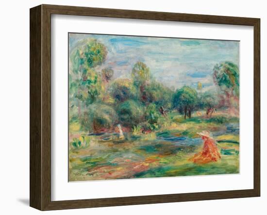 Landscape at Cagnes, C. 1907-1908-Pierre-Auguste Renoir-Framed Giclee Print