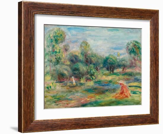 Landscape at Cagnes, C. 1907-1908-Pierre-Auguste Renoir-Framed Giclee Print