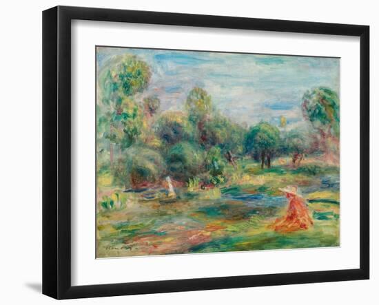 Landscape at Cagnes, C. 1907-1908-Pierre-Auguste Renoir-Framed Giclee Print