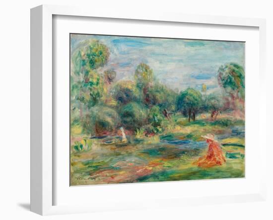 Landscape at Cagnes, C. 1907-1908-Pierre-Auguste Renoir-Framed Giclee Print