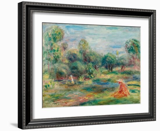 Landscape at Cagnes, C. 1907-1908-Pierre-Auguste Renoir-Framed Giclee Print