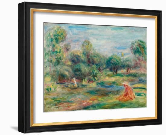 Landscape at Cagnes, C. 1907-1908-Pierre-Auguste Renoir-Framed Giclee Print