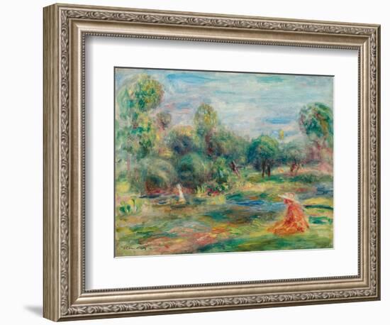 Landscape at Cagnes, C. 1907-1908-Pierre-Auguste Renoir-Framed Giclee Print